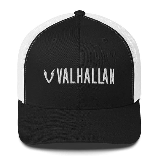 Valhallan Trucker Cap - Black/ White